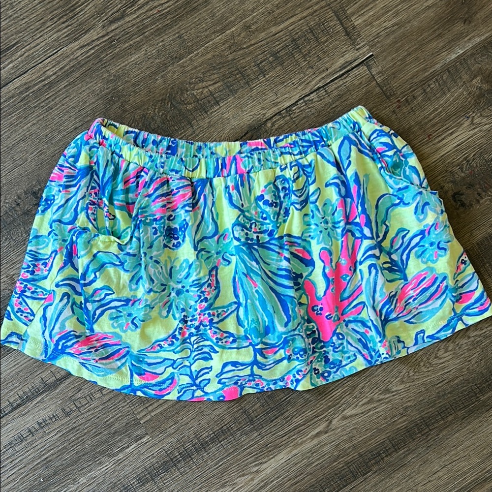 Lilly Pulitzer| Colorful Floral Skort sz L(8-10)